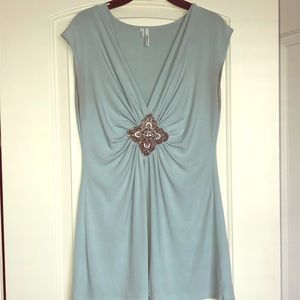 Embellished Sleeveless Blouse